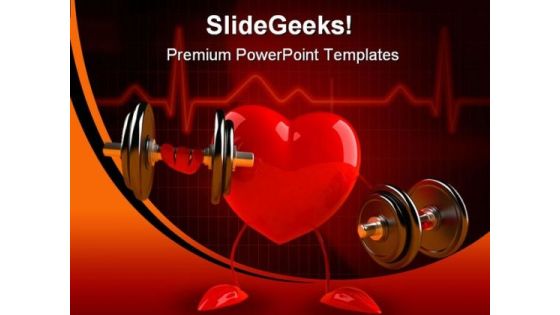 Fun Heart Science PowerPoint Template 0610 Fun Heart Science PowerPoint Template 0610