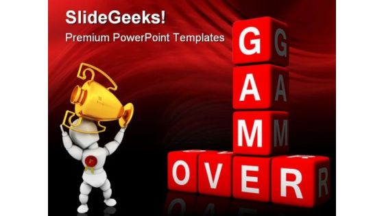 Game Over Sports PowerPoint Templates And PowerPoint Backgrounds 0211