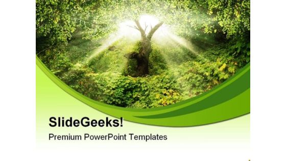 Garden Eden Nature PowerPoint Themes And PowerPoint Slides 0411