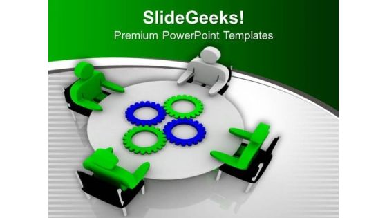 Gear Process In Team Meeting PowerPoint Templates Ppt Backgrounds For Slides 0713 Gear Process In Team Meeting PowerPoint Templates Ppt Backgrounds For Slides 0713