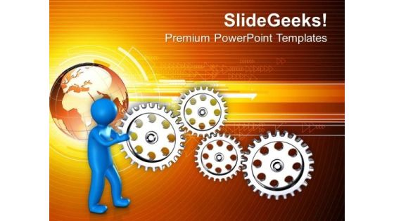 Gear Your Business Issues PowerPoint Templates Ppt Backgrounds For Slides 0613 Gear Your Business Issues PowerPoint Templates Ppt Backgrounds For Slides 0613