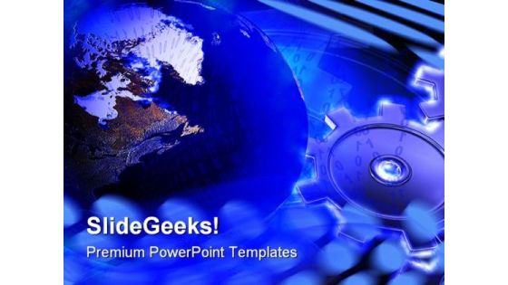Gears And Globe Global PowerPoint Themes And PowerPoint Slides 0611 Gears And Globe Global PowerPoint Themes And PowerPoint Slides 0611