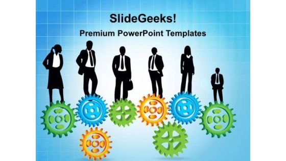 Gears Business Concept PowerPoint Templates And PowerPoint Themes 0212 Gears Business Concept PowerPoint Templates And PowerPoint Themes 0212
