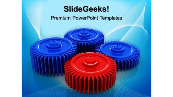 Gears Process Leadership PowerPoint Templates And PowerPoint Themes 0512