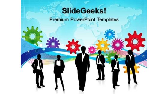 Gears With Business Team Success PowerPoint Templates And PowerPoint Themes 0312 Gears With Business Team Success PowerPoint Templates And PowerPoint Themes 0312