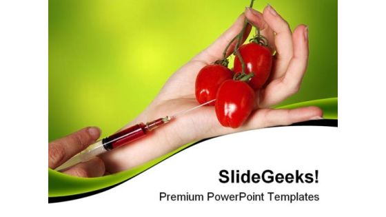 Genetic Experimented Vegetables Science PowerPoint Templates And PowerPoint Backgrounds 0311