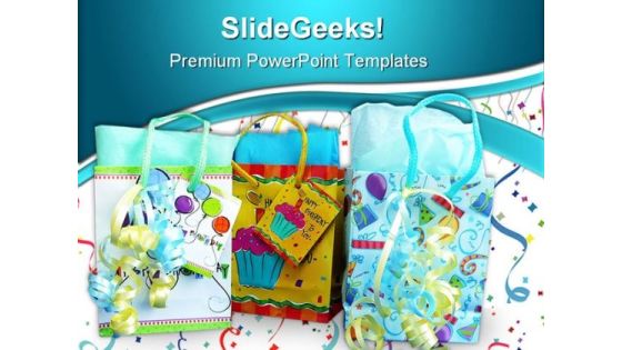 Gift Bags Festival PowerPoint Templates And PowerPoint Backgrounds 0311 Gift Bags Festival PowerPoint Templates And PowerPoint Backgrounds 0311