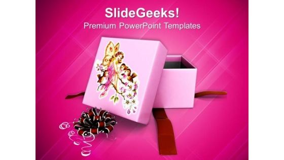 Gift Box For Christmas Presents PowerPoint Template 1113 Gift Box For Christmas Presents PowerPoint Template 1113