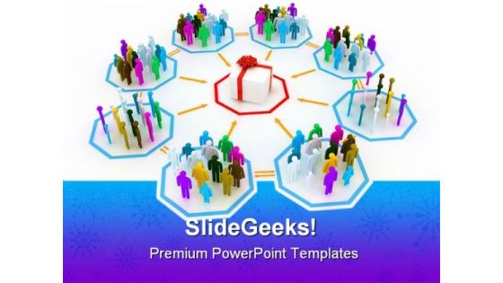 Gift Concept Christmas PowerPoint Template 0610 Gift Concept Christmas PowerPoint Template 0610