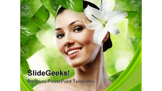 Girl And Spa Beauty PowerPoint Templates And PowerPoint Backgrounds 0211 Girl And Spa Beauty PowerPoint Templates And PowerPoint Backgrounds 0211