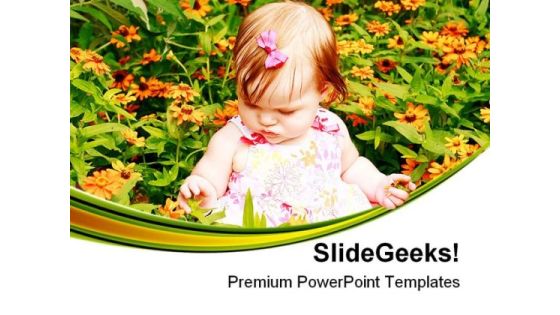 Girl Sitting In Flowers Baby PowerPoint Templates And PowerPoint Backgrounds 0511 Girl Sitting In Flowers Baby PowerPoint Templates And PowerPoint Backgrounds 0511