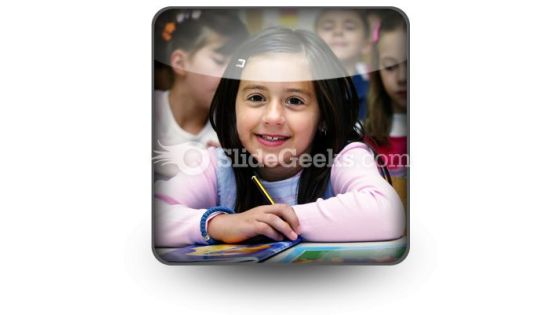 Girl Studying PowerPoint Icon S Girl Studying PowerPoint Icon S