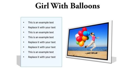 Girl With Balloons Holidays PowerPoint PowerPoint Presentation Slides F Girl With Balloons Holidays PowerPoint PowerPoint Presentation Slides F