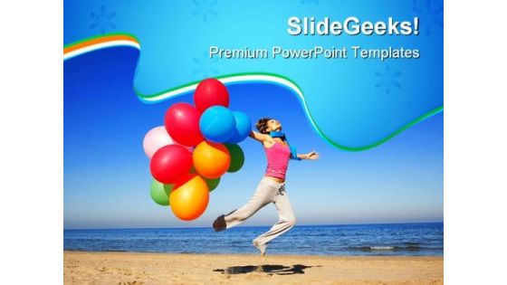 Girl With Colorful Balloons Holidays PowerPoint Templates And PowerPoint Backgrounds 0611 Girl With Colorful Balloons Holidays PowerPoint Templates And PowerPoint Backgrounds 0611