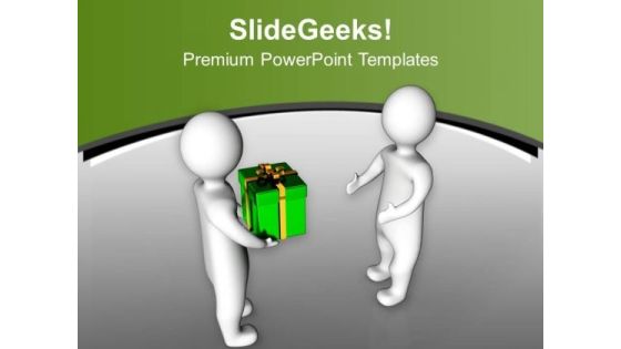 Give Gifts On Festivals PowerPoint Templates Ppt Backgrounds For Slides 0413