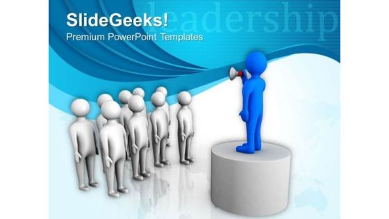Give Speech To Team For Boost Their Enthu PowerPoint Templates Ppt Backgrounds For Slides 0613 Give Speech To Team For Boost Their Enthu PowerPoint Templates Ppt Backgrounds For Slides 0613