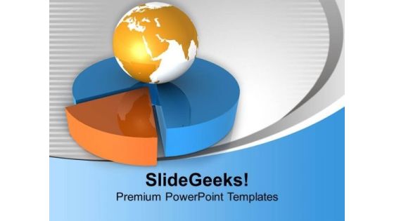 Global Business Process Pie Chart PowerPoint Templates Ppt Backgrounds For Slides 0413