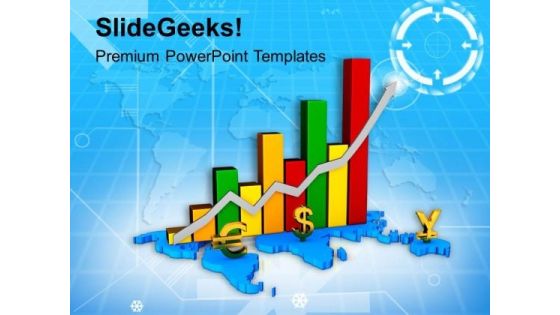 Global Businss Bar Graph With Growth Arrow PowerPoint Templates Ppt Backgrounds For Slides 0613 Global Businss Bar Graph With Growth Arrow PowerPoint Templates Ppt Backgrounds For Slides 0613