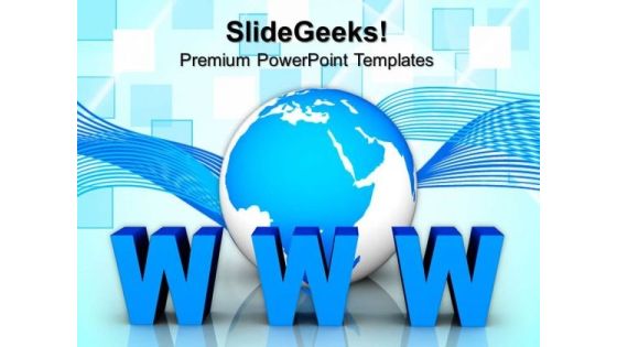 Global Communication Concept Www Internet PowerPoint Templates And PowerPoint Themes 0812