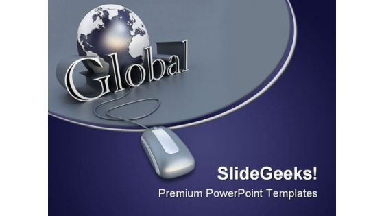 Global Communications Mouse PowerPoint Templates And PowerPoint Backgrounds 0611 Global Communications Mouse PowerPoint Templates And PowerPoint Backgrounds 0611
