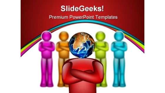 Global Leader People PowerPoint Template 0910 Global Leader People PowerPoint Template 0910