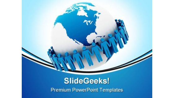 Global Team Business PowerPoint Backgrounds And Templates 0111