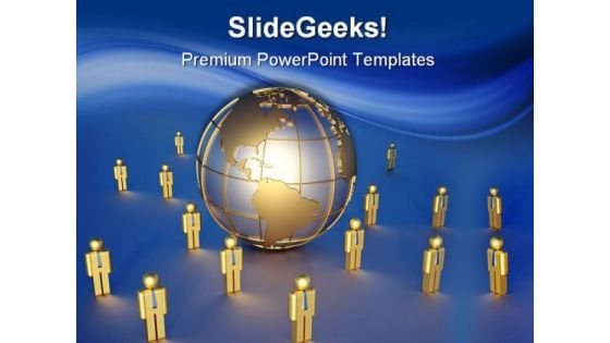 Global Team Business PowerPoint Templates And PowerPoint Backgrounds 0711