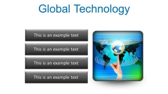 Global Technology Globe PowerPoint Presentation Slides S Global Technology Globe PowerPoint Presentation Slides S
