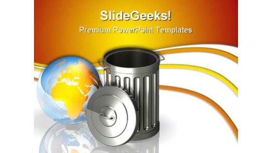 Global Trash Environment PowerPoint Themes And PowerPoint Slides 0611