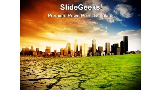 Global Warming Environment PowerPoint Template 1110 Global Warming Environment PowerPoint Template 1110