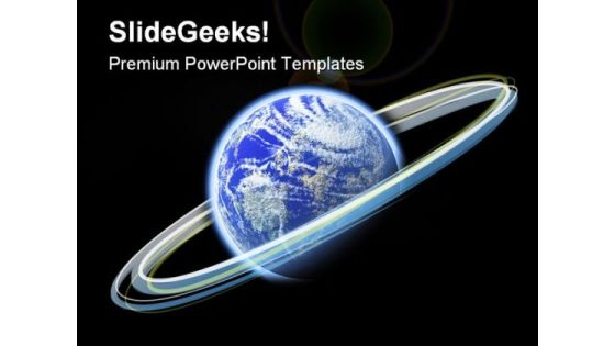 Glowing Earth PowerPoint Themes And PowerPoint Slides 0611
