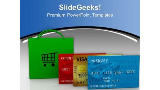 Go For Shopping With Debit Cards PowerPoint Templates Ppt Backgrounds For Slides 0513 Go For Shopping With Debit Cards PowerPoint Templates Ppt Backgrounds For Slides 0513