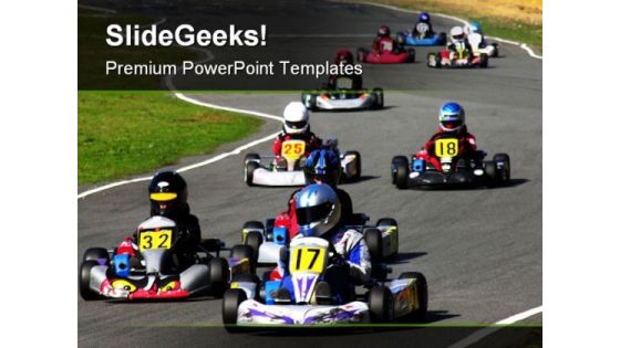 Go Kart Race Sports PowerPoint Templates And PowerPoint Backgrounds 0711 Go Kart Race Sports PowerPoint Templates And PowerPoint Backgrounds 0711