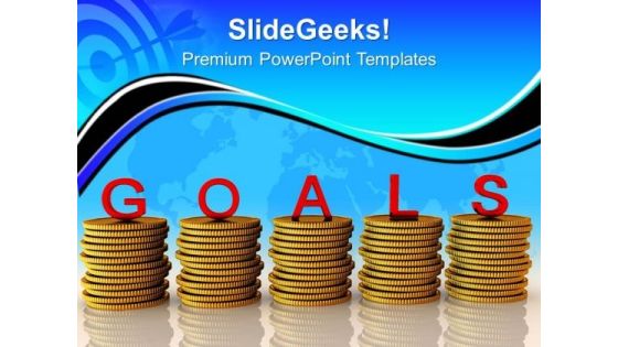 Goals On Stack Of Coins Success Business PowerPoint Templates Ppt Backgrounds For Slides 1212 Goals On Stack Of Coins Success Business PowerPoint Templates Ppt Backgrounds For Slides 1212