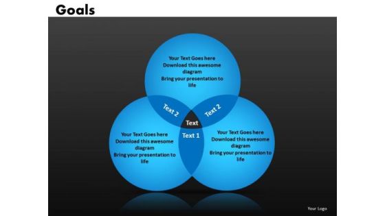 Goals Venn Diagrams PowerPoint Templates Ppt Slides
