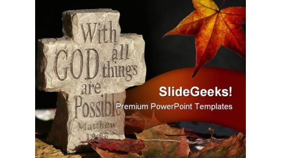 God Religion PowerPoint Template 0610 God Religion PowerPoint Template 0610
