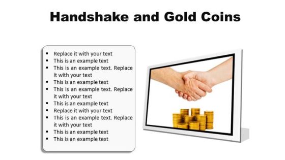 Gold Coins Handshake PowerPoint Presentation Slides F Gold Coins Handshake PowerPoint Presentation Slides F