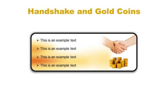 Gold Coins Handshake PowerPoint Presentation Slides R Gold Coins Handshake PowerPoint Presentation Slides R