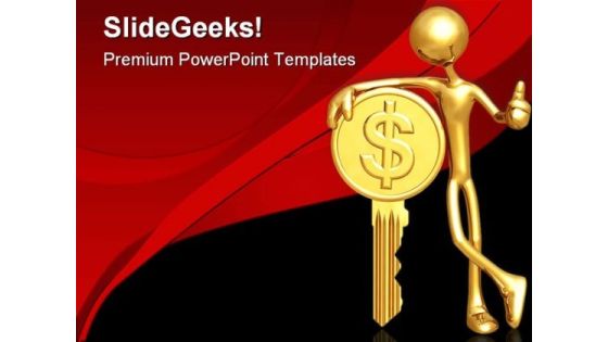 Gold Dollar Coin Key Finance PowerPoint Themes And PowerPoint Slides 0511 Gold Dollar Coin Key Finance PowerPoint Themes And PowerPoint Slides 0511