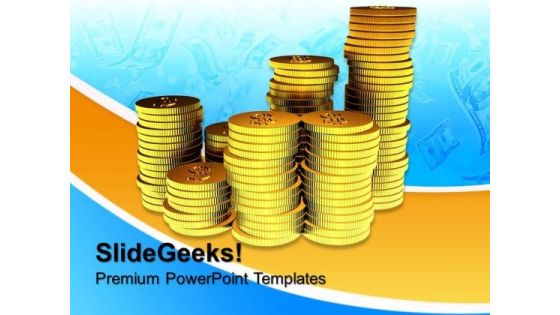 Golden Curency Money PowerPoint Templates And PowerPoint Themes 0812