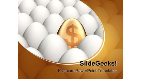 Golden Egg Leadership PowerPoint Template 0810 Golden Egg Leadership PowerPoint Template 0810