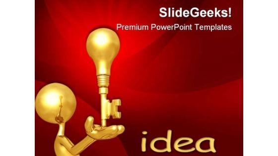 Golden Key Idea Business PowerPoint Templates And PowerPoint Backgrounds 0611 Golden Key Idea Business PowerPoint Templates And PowerPoint Backgrounds 0611