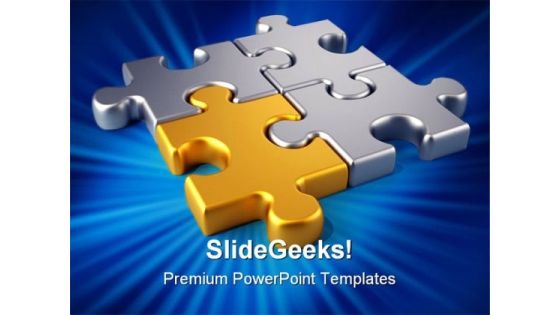 Golden Link Puzzles Communication PowerPoint Themes And PowerPoint Slides 0711 Golden Link Puzzles Communication PowerPoint Themes And PowerPoint Slides 0711