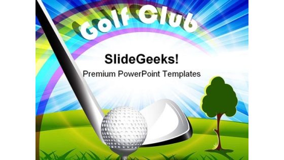 Golf Club Sports PowerPoint Templates And PowerPoint Backgrounds 0211 Golf Club Sports PowerPoint Templates And PowerPoint Backgrounds 0211