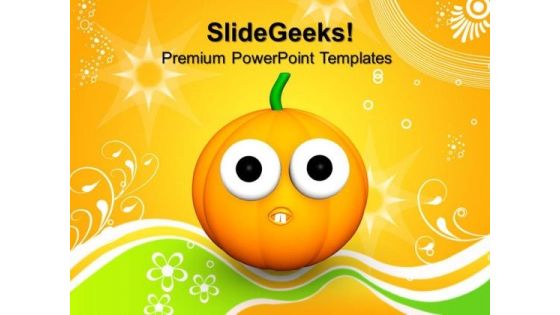 Goofy Scared Halloween Pumpkin Festival PowerPoint Templates And PowerPoint Themes 0812 Goofy Scared Halloween Pumpkin Festival PowerPoint Templates And PowerPoint Themes 0812