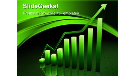 Graph Going Up Business PowerPoint Templates And PowerPoint Backgrounds 0611 Graph Going Up Business PowerPoint Templates And PowerPoint Backgrounds 0611
