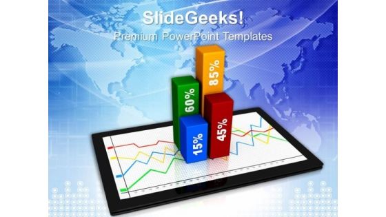 Graph On Ipad Business Growth PowerPoint Templates And PowerPoint Themes 1012 Graph On Ipad Business Growth PowerPoint Templates And PowerPoint Themes 1012