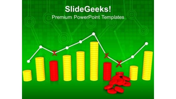 Graph With Business Fluctuations PowerPoint Templates And PowerPoint Themes 1012 Graph With Business Fluctuations PowerPoint Templates And PowerPoint Themes 1012