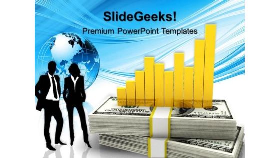 Graph With Dollars Finance PowerPoint Templates And PowerPoint Themes 0612 Graph With Dollars Finance PowerPoint Templates And PowerPoint Themes 0612