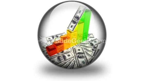Graph With Money PowerPoint Icon C Graph With Money PowerPoint Icon C